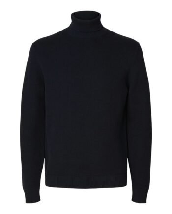 Slhdane Ls Knit Structure Roll Neck