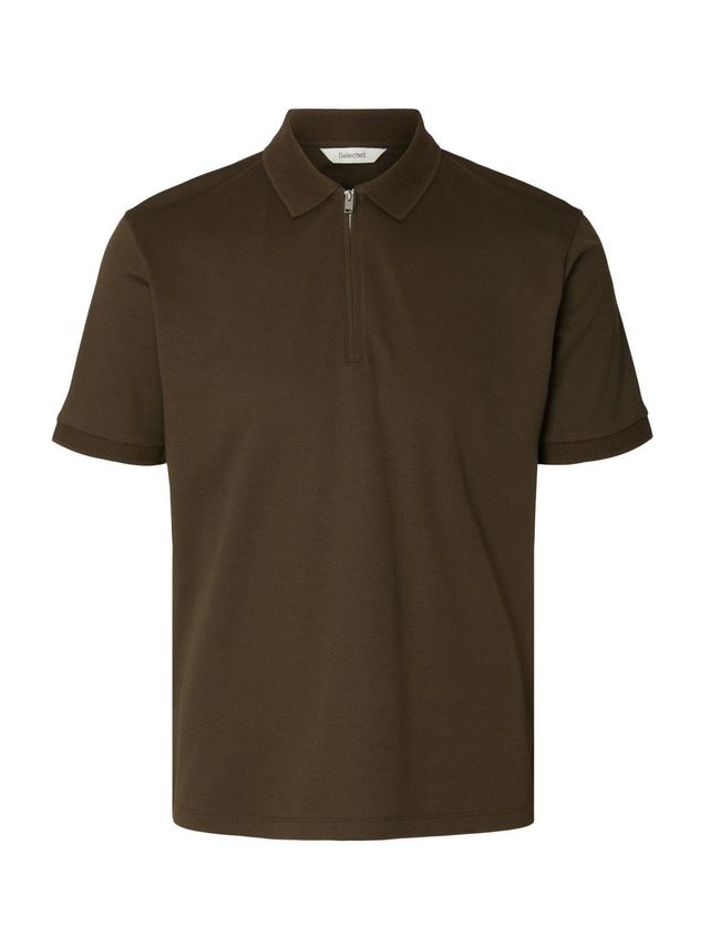 Slhfave Zip Ss Polo