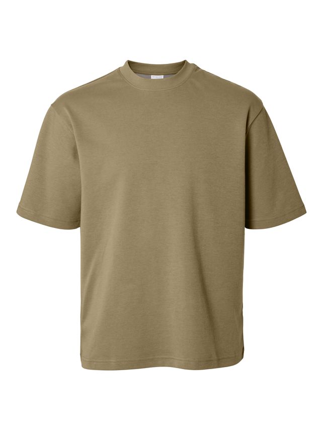 Slhlooseoscar Ss  -neck Tee Noos