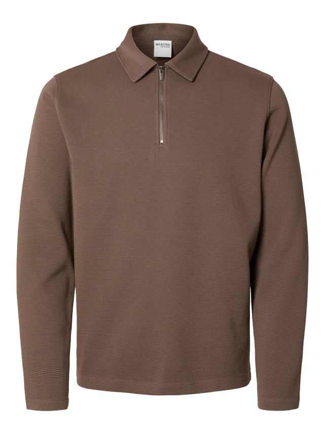 Slhmarc Rib Ls Polo