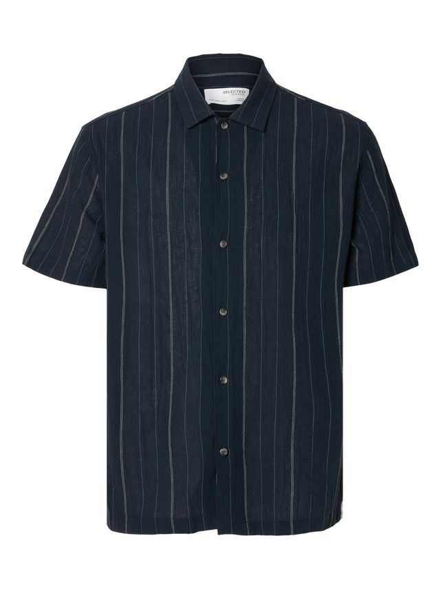 Slhreg-mix Shirt Ss Classic Camp