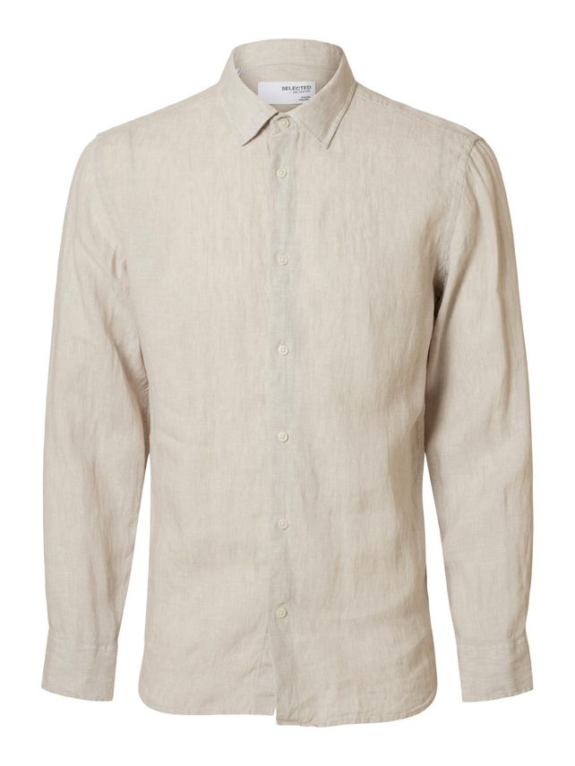 Slhregkylian-linen Shirt Ls Classic