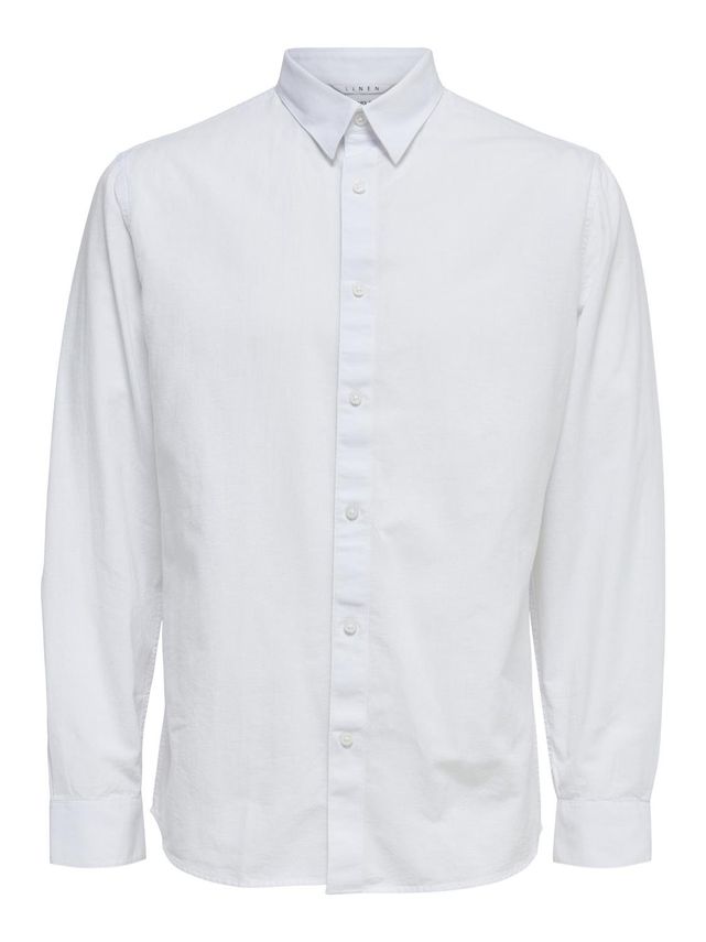 Slhregnew-linen Shirt Ls Classic