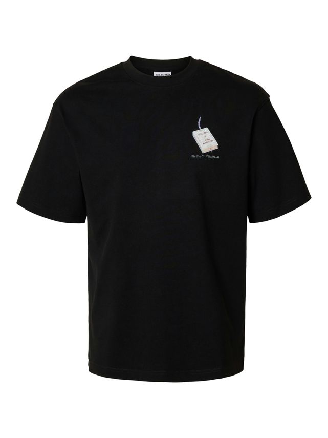 Slhrelaxkai Print Ss  -neck Tee