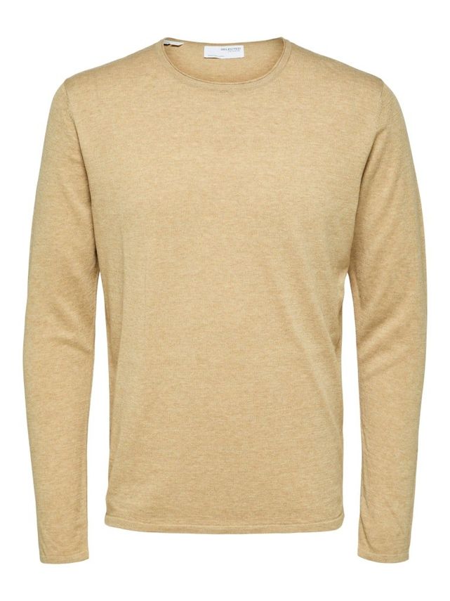 Slhrome Ls Knit Crew Neck   Noos