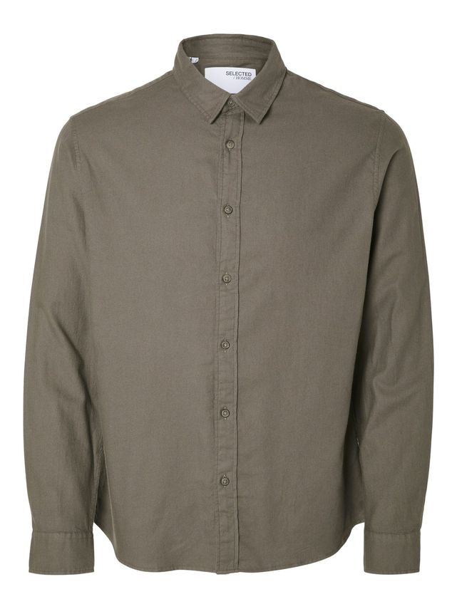 Slhslimowen-flannel Shirt Ls Noos