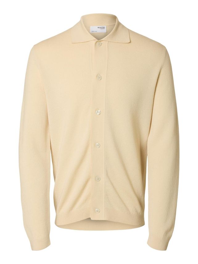 Slhtray Ls Knit Merino Button Cardi