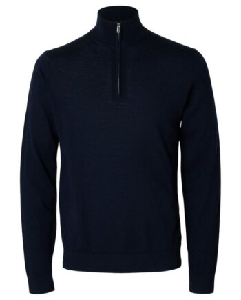 Slhtray Ls Knit Merino Half Zip Noo