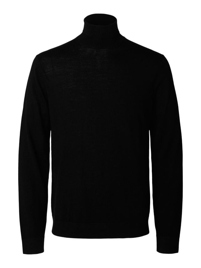 Slhtray Ls Knit Merino Roll Neck No