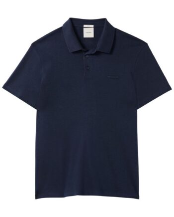 Ss Slim Supima Logo Patch Polo