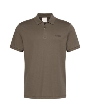 Ss Slim Supima Zip Polo