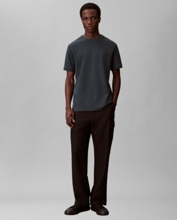 Ss Tonal Stripe Crewnk Tee