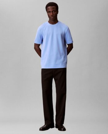 Ss Tonal Stripe Crewnk Tee