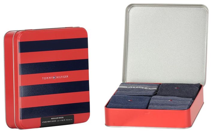 Th Men Sock 4p Tin Giftbox Str