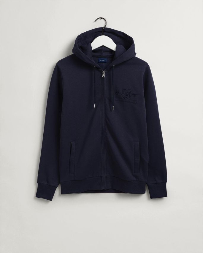 Tonal Archive Shield Zip Hoodie