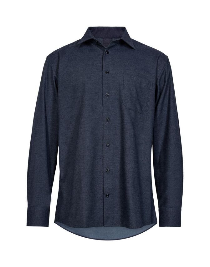 Black Blue Reg  Fit Shirt