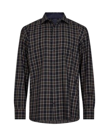 Black Blue Reg  Fit Shirt