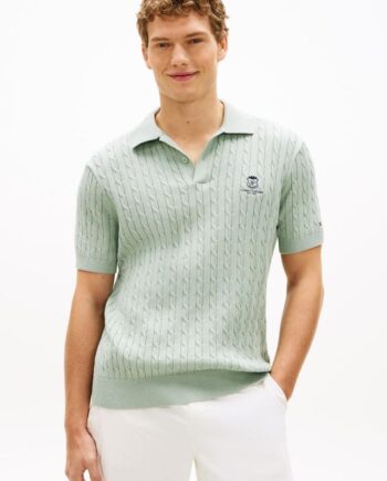 Cable Short Sleeve Polo