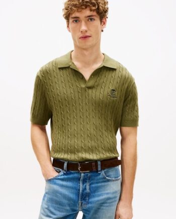 Cable Short Sleeve Polo