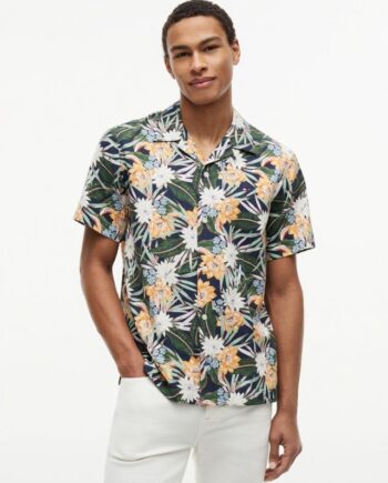 Co Lyocell Floral Ss Shirt