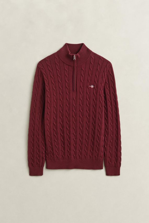 Cotton Cable Half Zip