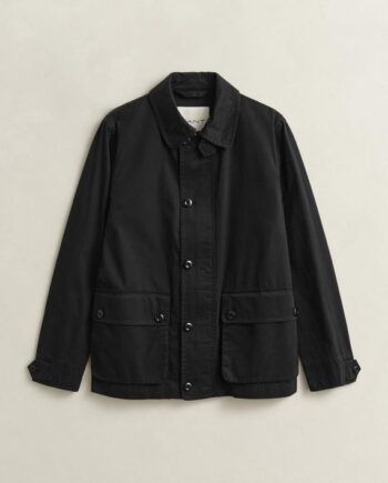 Cotton Decker Jacket Dark Navy Black