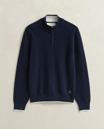 Cotton Rib Half Zip