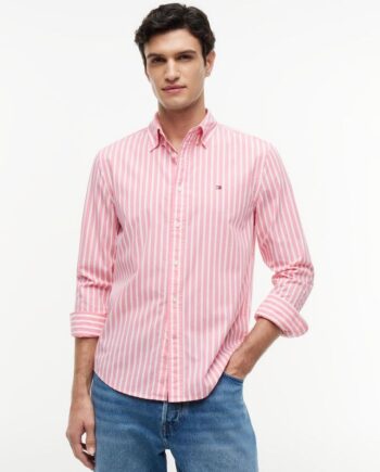 Flex Poplin Seasonal Stripe Sht