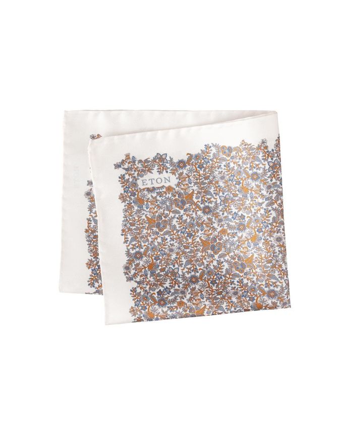 Floral Silk Twill Pocket Square