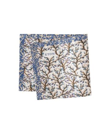 Foliage Oxford Silk Pocket Square