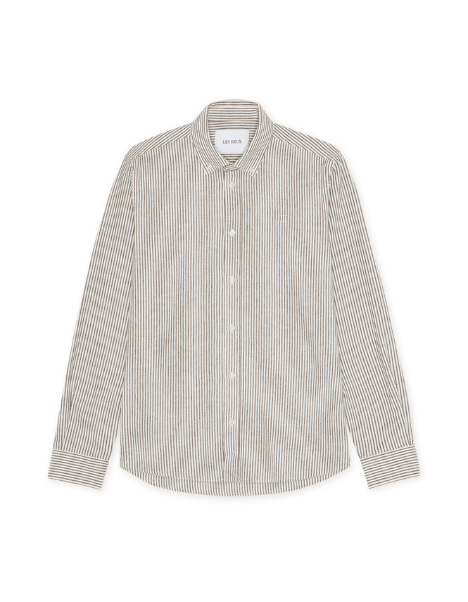 Konrad Stripe Cotton Linen Shirt