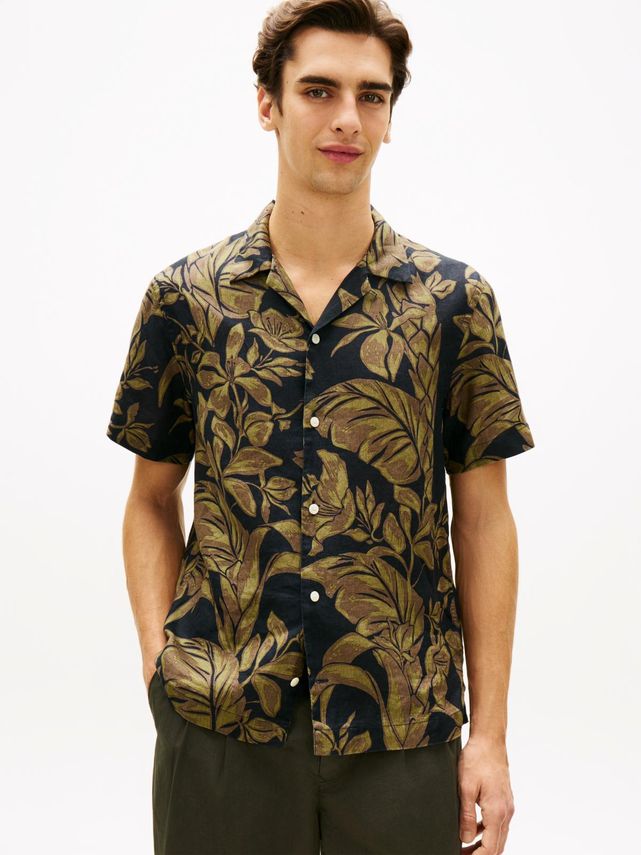 Linen Floral Aop Ss Rf
