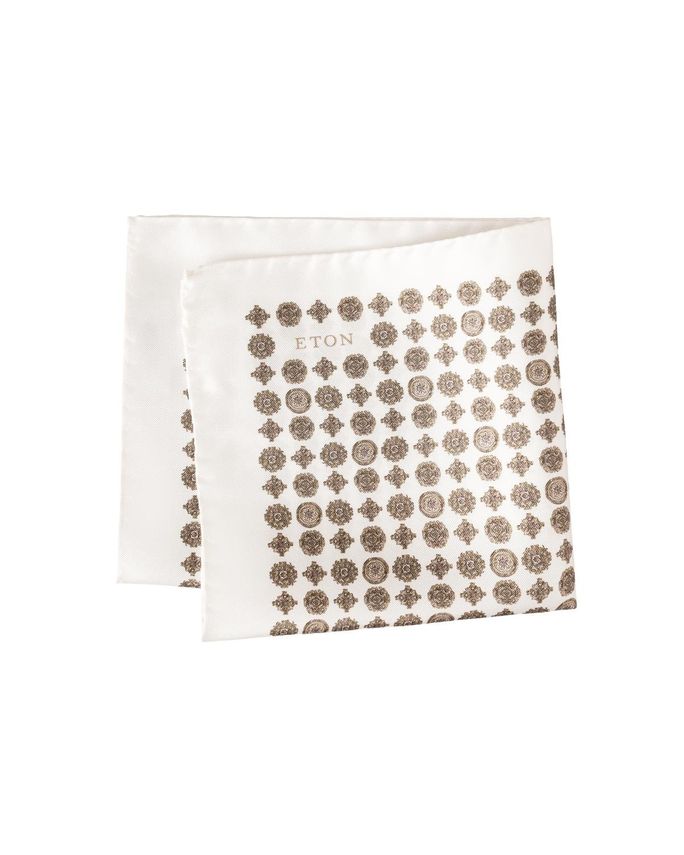 Medallion Silk Twill Pocket Square