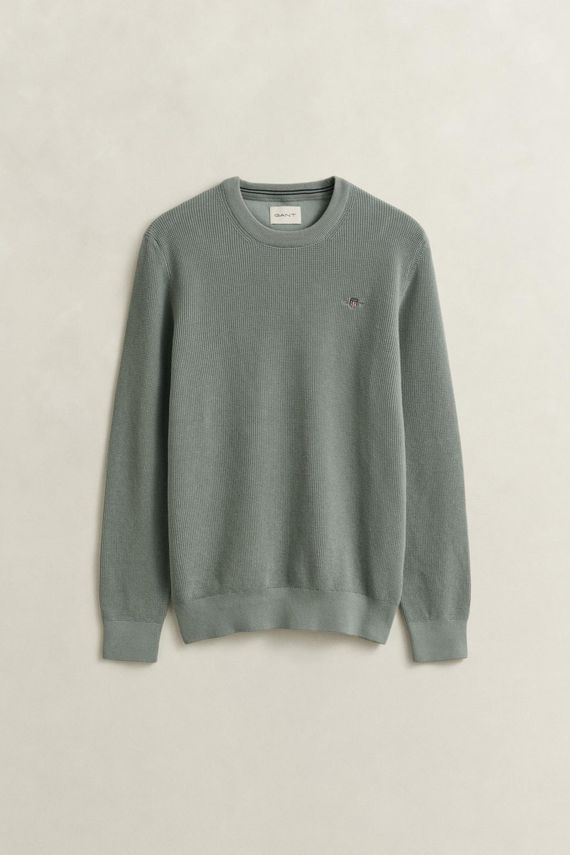 Micro Textured Cotton -neck