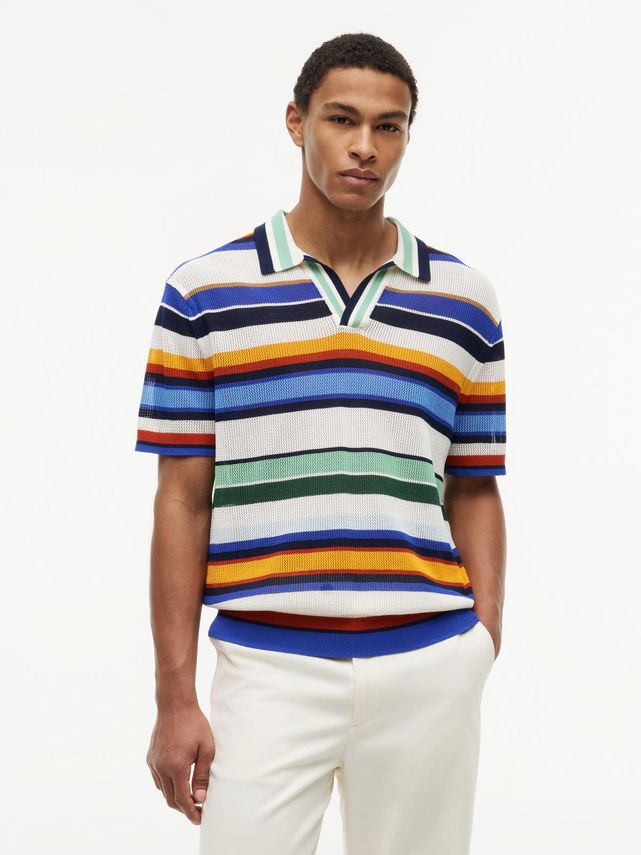 Multi Stripe Ss Polo