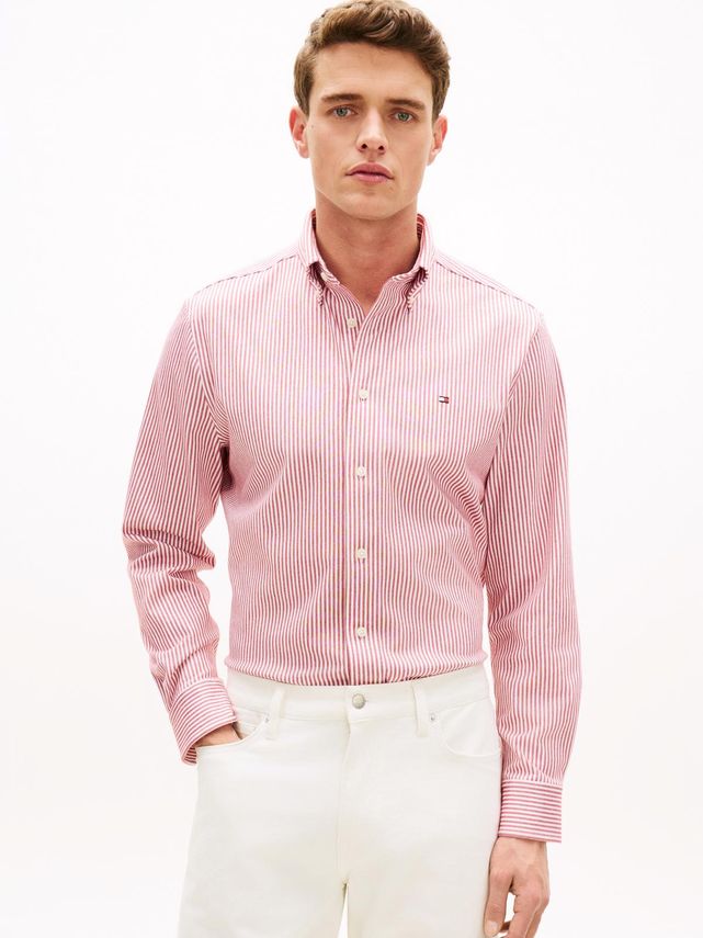 Performance Stripe Pique Oxford