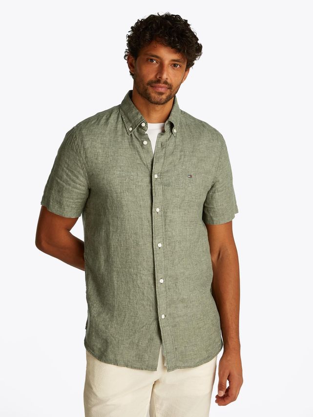 Pigment Dyed Linen Rf Shirt
