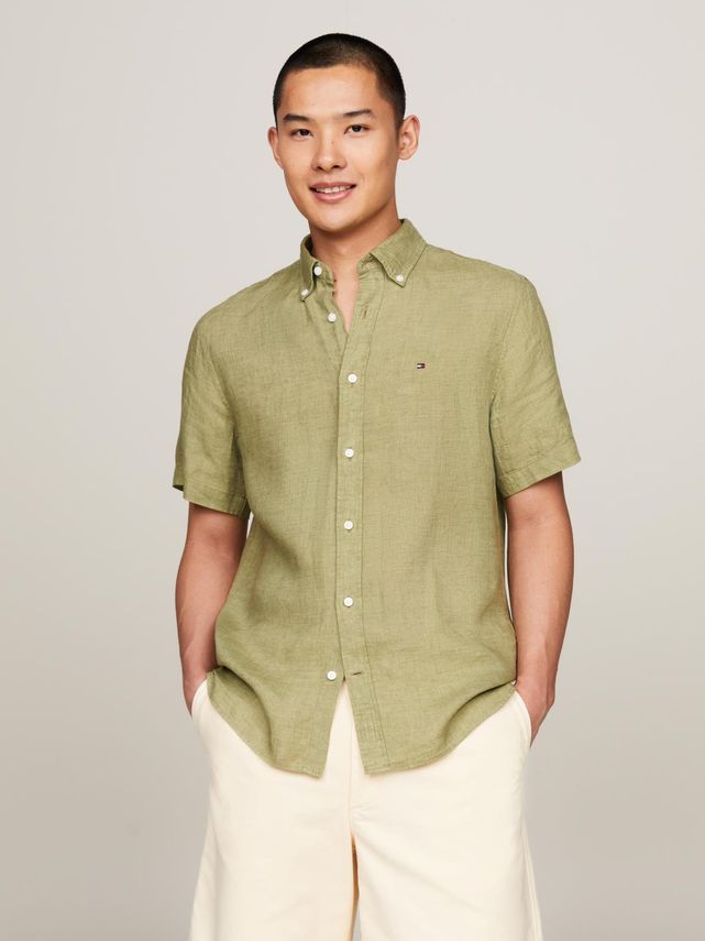 Pigment Dyed Linen Rf Shirt