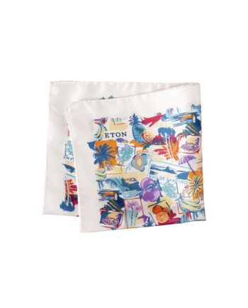 Postcard Silk Twill Pocket Square