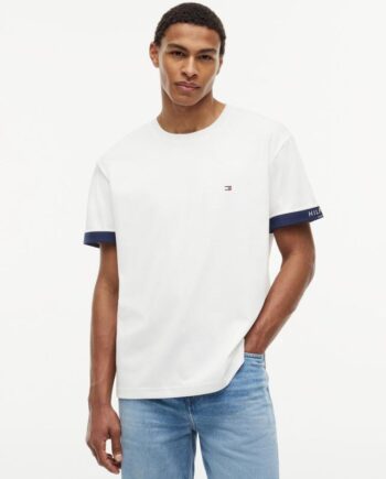 Sail Mix Media Cuff Regular Tee