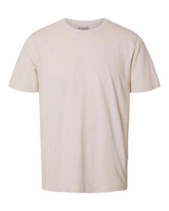 Slhaspen Slub Ss  -neck Tee Noos