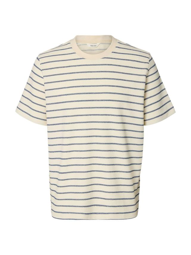 Slhdjango Stripe Ss -neck Tee