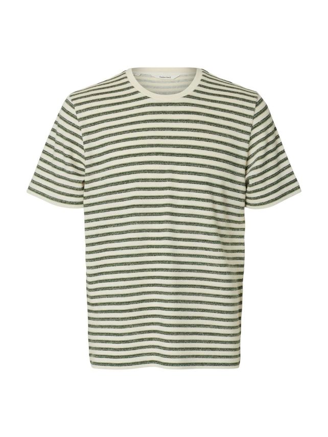 Slhkevin Stripe Ss -neck Tee