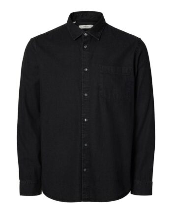 Slhregcarlo Denim Ls Shirt Noos