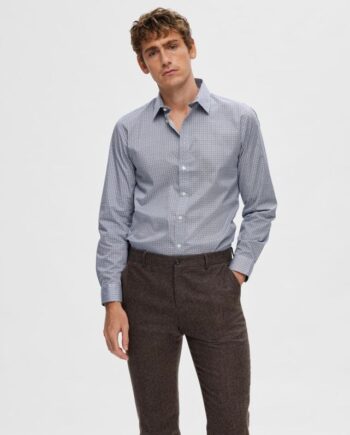 Slhslimsoho-aop Mix Shirt Ls