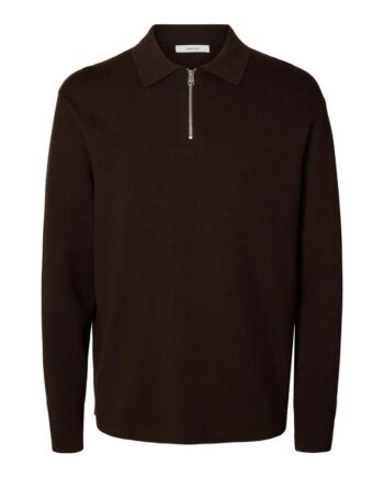 Slhteller Fn Relaxed Half Zip Polo