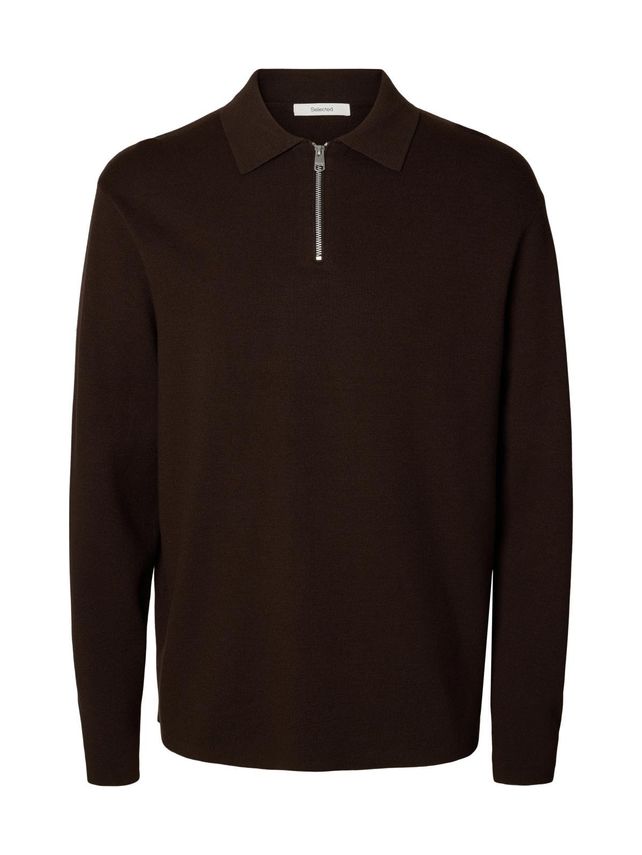 Slhteller Fn Relaxed Half Zip Polo