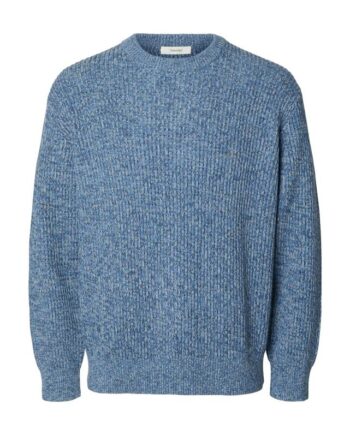 Slhtilum Ls Knit Relaxed Crew Neck