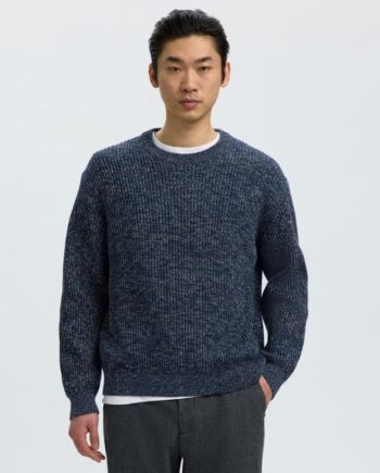 Slhtilum Ls Knit Relaxed Crew Neck