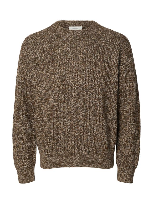Slhtilum Ls Knit Relaxed Crew Neck